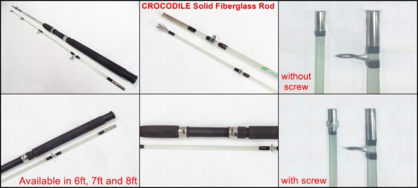 CROCODILE Solid Fiberglass Rod – Searock Adventures